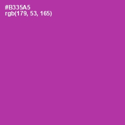 #B335A5 - Medium Red Violet Color Image