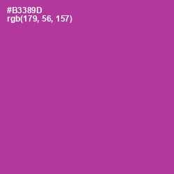 #B3389D - Medium Red Violet Color Image