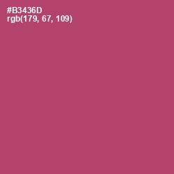 #B3436D - Blush Color Image