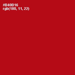 #B40B16 - Milano Red Color Image