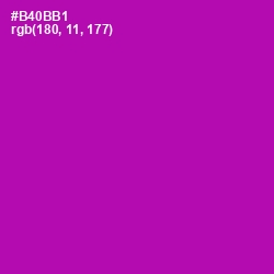 #B40BB1 - Violet Eggplant Color Image