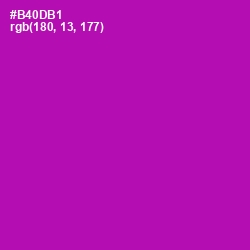 #B40DB1 - Violet Eggplant Color Image