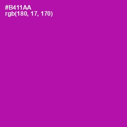 #B411AA - Violet Eggplant Color Image