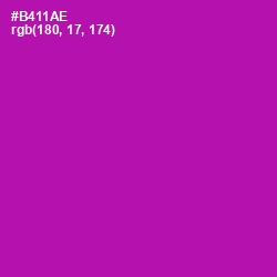 #B411AE - Violet Eggplant Color Image