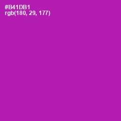 #B41DB1 - Violet Eggplant Color Image