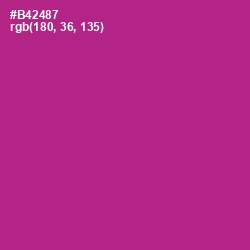 #B42487 - Medium Red Violet Color Image