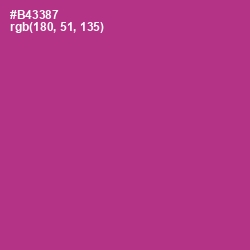 #B43387 - Medium Red Violet Color Image