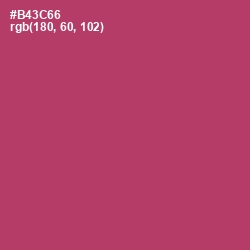 #B43C66 - Hibiscus Color Image