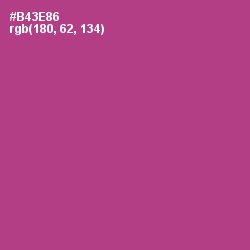 #B43E86 - Medium Red Violet Color Image