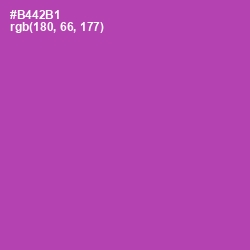 #B442B1 - Wisteria Color Image