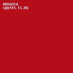 #B50D1A - Milano Red Color Image