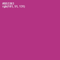 #B53383 - Medium Red Violet Color Image