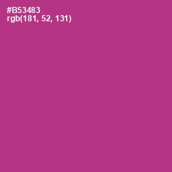 #B53483 - Medium Red Violet Color Image