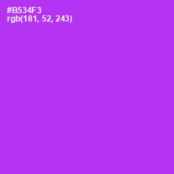 #B534F3 - Electric Violet Color Image