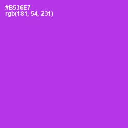 #B536E7 - Electric Violet Color Image