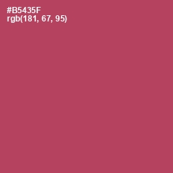 #B5435F - Chestnut Color Image