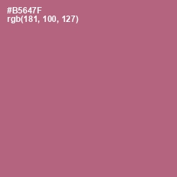 #B5647F - Coral Tree Color Image