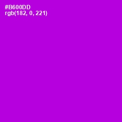 #B600DD - Electric Violet Color Image