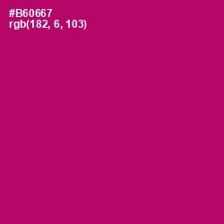 #B60667 - Lipstick Color Image