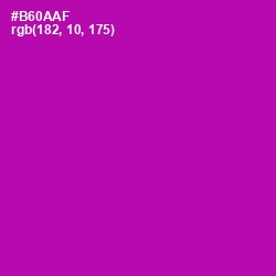 #B60AAF - Violet Eggplant Color Image