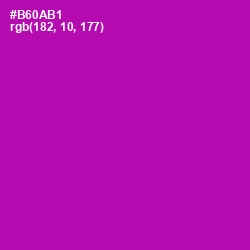 #B60AB1 - Violet Eggplant Color Image