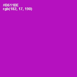 #B611BE - Violet Eggplant Color Image