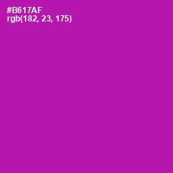 #B617AF - Violet Eggplant Color Image