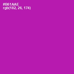 #B61AAE - Violet Eggplant Color Image