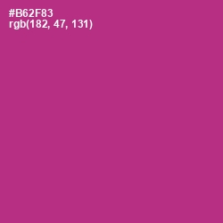 #B62F83 - Medium Red Violet Color Image