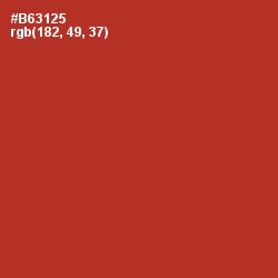 #B63125 - Tall Poppy Color Image