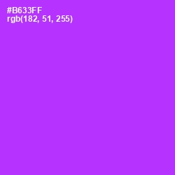 #B633FF - Electric Violet Color Image