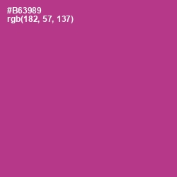 #B63989 - Medium Red Violet Color Image