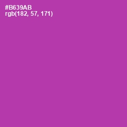 #B639AB - Medium Red Violet Color Image