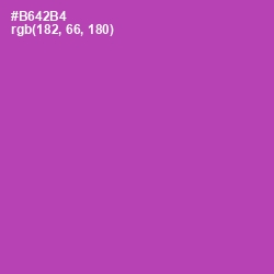 #B642B4 - Wisteria Color Image