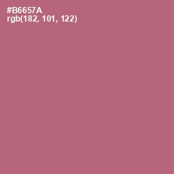 #B6657A - Coral Tree Color Image