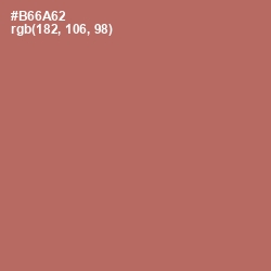 #B66A62 - Coral Tree Color Image