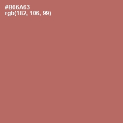 #B66A63 - Coral Tree Color Image