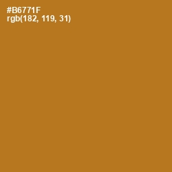 #B6771F - Bourbon Color Image