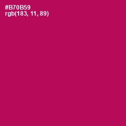 #B70B59 - Jazzberry Jam Color Image