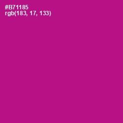 #B71185 - Medium Red Violet Color Image