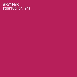 #B71F5B - Jazzberry Jam Color Image