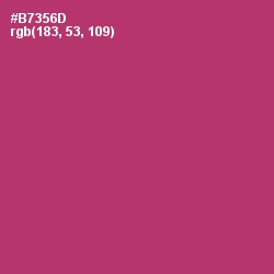 #B7356D - Hibiscus Color Image