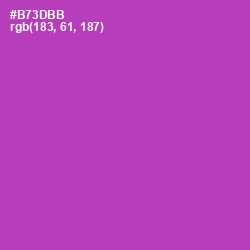 #B73DBB - Medium Red Violet Color Image