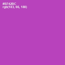 #B742BC - Wisteria Color Image