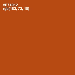 #B74912 - Rock Spray Color Image