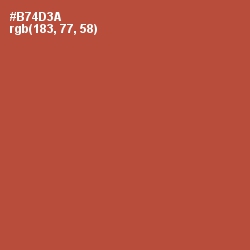 #B74D3A - Brown Rust Color Image