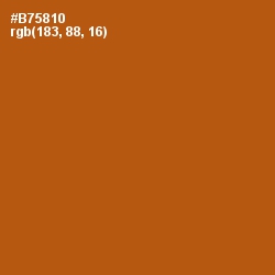 #B75810 - Fiery Orange Color Image