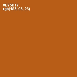 #B75D17 - Fiery Orange Color Image