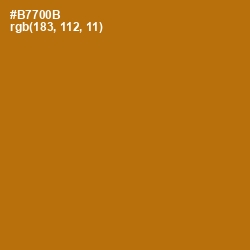 #B7700B - Pirate Gold Color Image