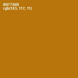 #B7750B - Pirate Gold Color Image